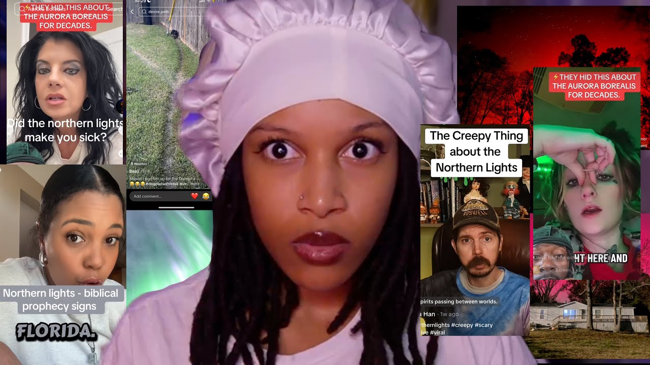 ⁣EARTH AND HUMANS ACTING STRANGE | NORTHERN LIGHTS CREEPY TIKTOK REACTION