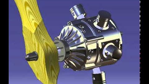 kinematic plane engine cinematica motor avion catia v5 (2)