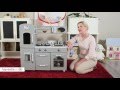 Teamson Kids 2 pc. Classic Wooden Play Kitchen Set-Gray - Product Review Video Teamson Kids 2 pc. Classic Wooden Play Kitchen Set-Gray - Product Review Video