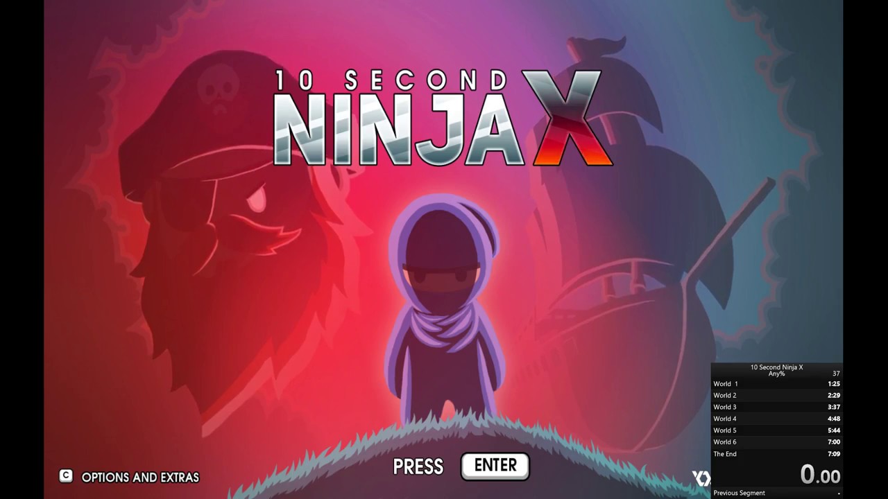 10 Second Ninja X Any% Speedrun (