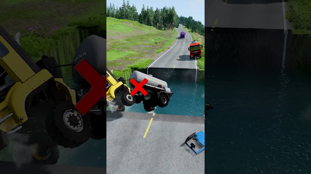 Tanker truck vs water pit #5 | 