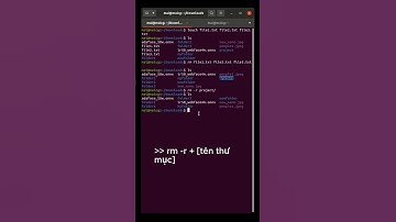 Lệnh rm trong ubuntu