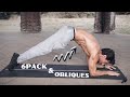 6 PACK ABS AND OBLIQUES WORKOUT FOR BEGINNERS | Rowan Row