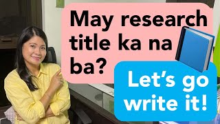 How to write Research Title with samples & proven tips