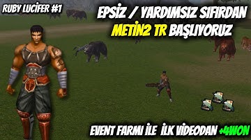SIFIRDAN EPSİZ VE YARDIMSIZ METİN2 TR BAŞLIYORUZ! | Metin2 Ruby Lucifer #1 #metin2 #metin2tr