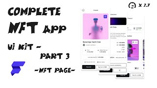 Complete NFT App UI Kit - NFT Collection & Details (Part 3) | FlutterFlow Tutorial
