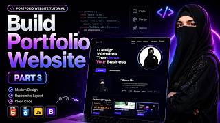 Make Your Portfolio Look Professional!  HTML CSS JavaScript Tutorial (Part 3)