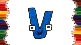 How to Draw Letter V from Alphabet Lore | Alphabet Lore Drawings