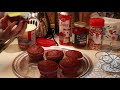 Red Velvet cupcakes / Betty Crocker  style