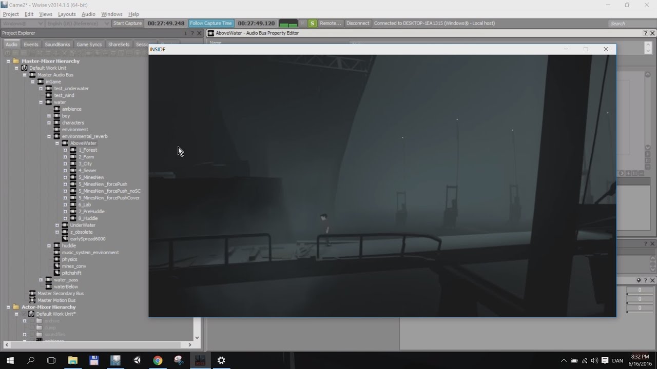 Wwise Tour 2016 - Playdead INSIDE (3 of 3) - Scene Change