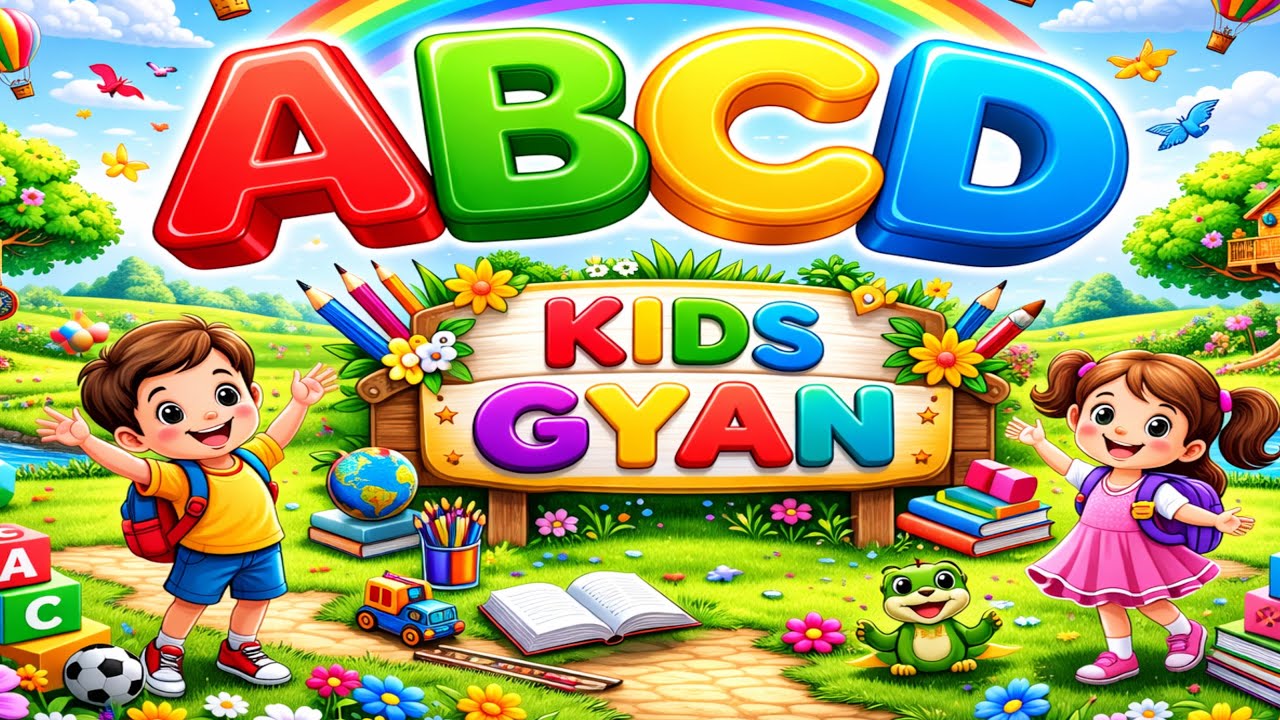 ABCD N to Z Full Alphabet Learning | Kids Educational Video with Words ...