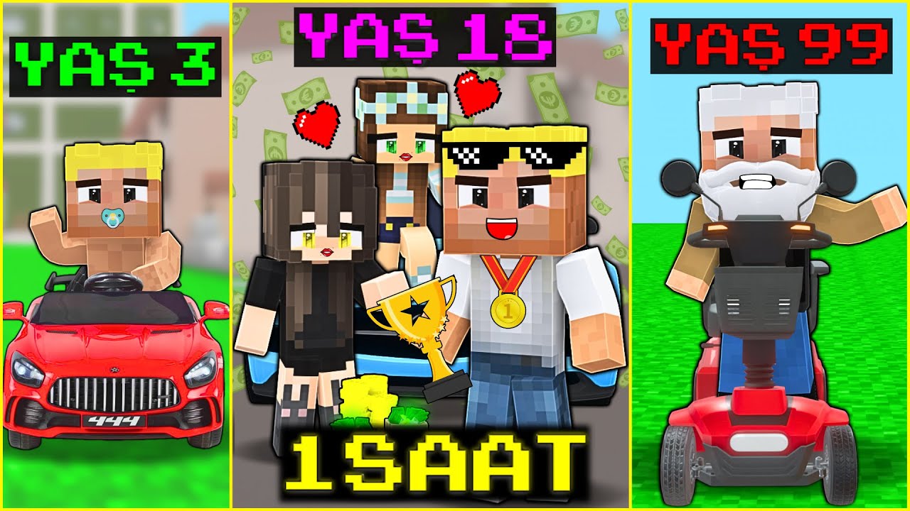 DOĞUMDAN ÖLÜME DOĞRU ARABA YARIŞÇISI EFEKANIN HAYAT FİLMİ! 😱 -Minecraft