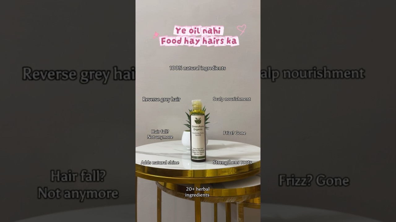 Not just oil——a hair meal 20+ natural ingredients inside💚🥦