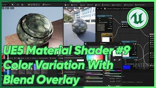UE5 Material Shader #9 Color Variation With Blend Overlay