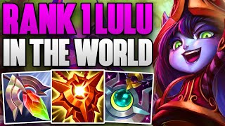 RANK 1 LULU IN THE WORLD FULL SUPPORT GAMEPLAY! | CHALLENGER LULU SUPPORT GAMEPLAY | Patch 14.10 S14