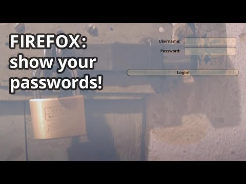 Show lost passwords in Firefox!