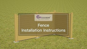 COOWIN® WPC Fence Installationmetal post base