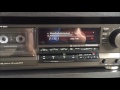 Technics RS-B965 Cassette Deck demo with dbx noise reduction