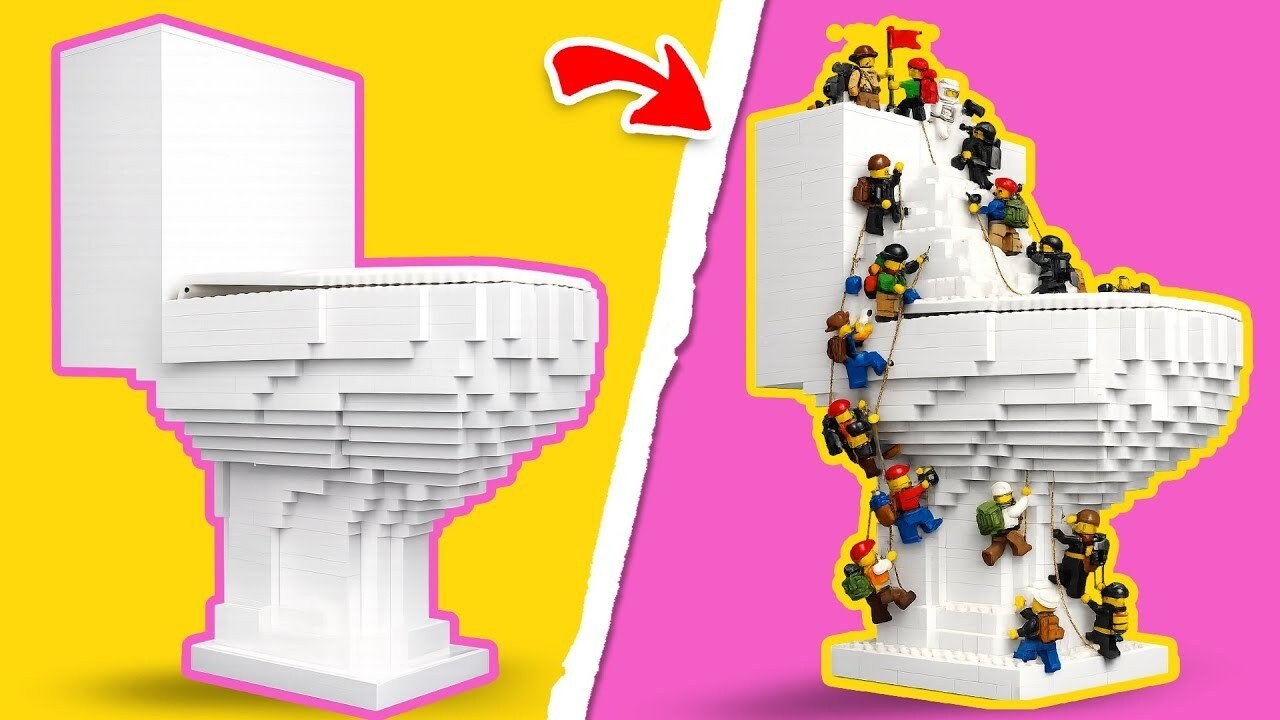 レベル1から100までのLEGOトイレ