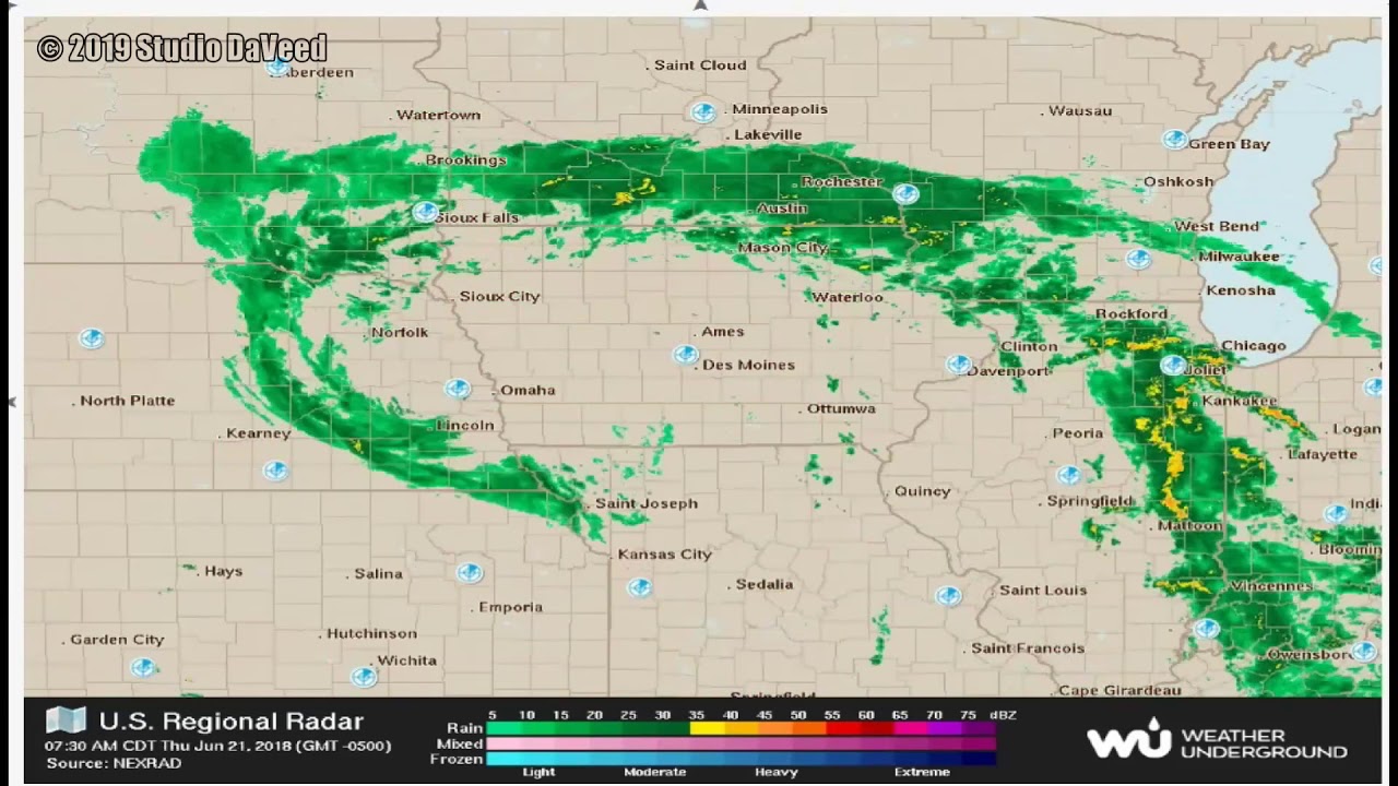 In 2 Minutes 2018 Full Year Iowa Midwest Weather Radar Time Lapse