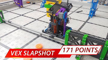 SPECIAL VEX IQ Slapshot Robot  - 171 POINTS! By Ben Lipper