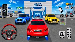 New Red Mercedes g63 & G-Wagon Car Wash & Parking | Police Car vs Ambulance | 3D Driving Class 2026  screenshot 4