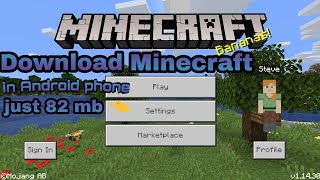 How to download Minecraft in Android phone just [82]mb 👈||Vikas Sahu|| screenshot 4