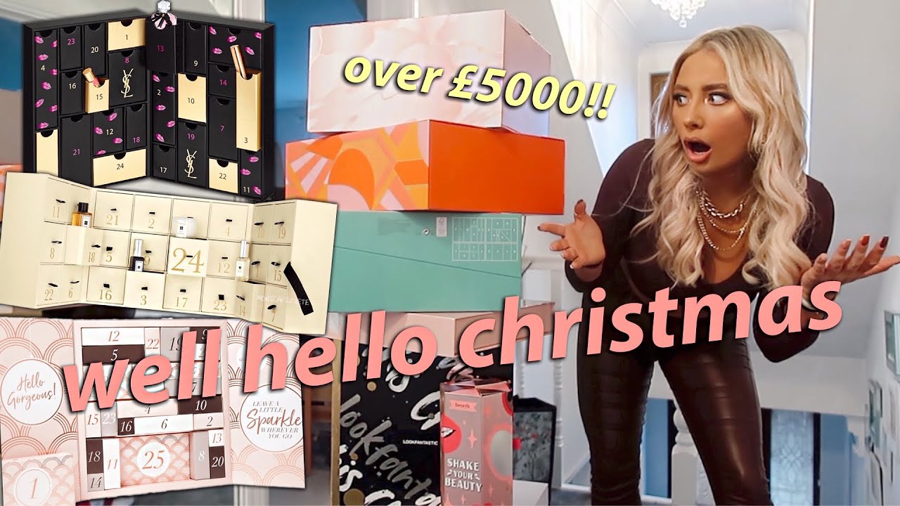 Over £1000!! Unboxing ALL beauty advent calendars haul!! | Saffron Barker