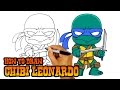 How to Draw Leonardo | Teenage Mutant Ninja Turtles