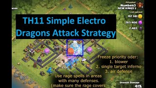 TH11: Simple Electro Dragons Attack Strategy