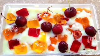 Custard Recipe|| Fruit Custard|| Cherry Custard|| Jelly Custard|| Banana Custard|| Cooking Master