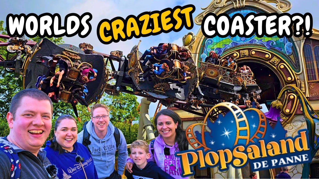 We rode the worlds CRAZIEST rollercoaster?! Plopsaland De Panne Vlog May 2024