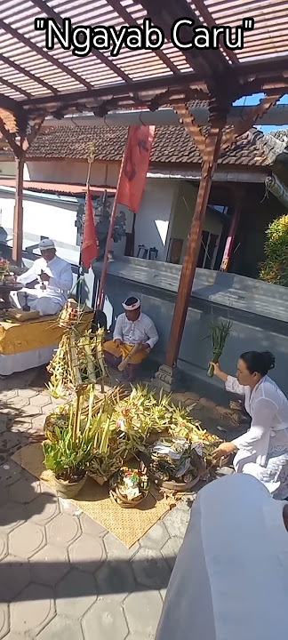 Jro Mangku Nganteb ring Piodal ; 'Ngayab Caru'