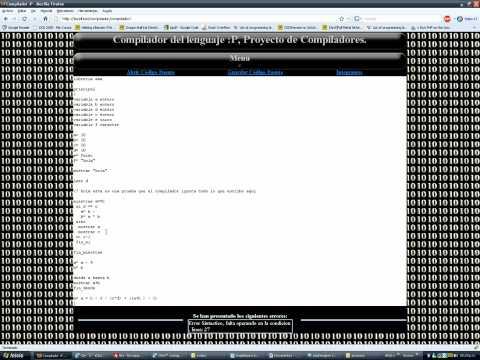 funcionamiento de mini compilador en php