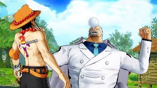 Sức Mạnh Khủng Khiếp Của Anh Hùng Hải Quân Garp Ông nội Luffy - One Piece Burning Blood Tập 16
