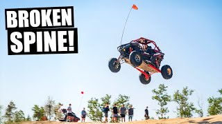 When going big goes WRONG! RZR owner BREAKS SPINE!