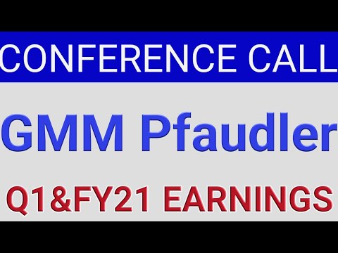 GMM Pfaudler Limited Q1 FY-21 Earnings | CONFERENCE CALL | DATED JULY 30 2020 |