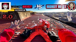 MONEY HEIST REAL vs MONEY HEIST KOREA In Real Life ( Epic Parkour Action Pov ) | B2F | PART. 2