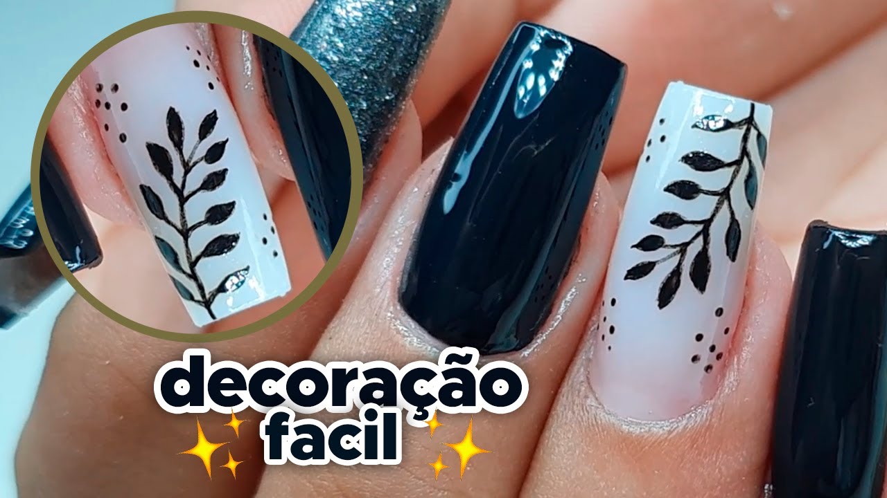 UNHA DECORADA FÁCIL *RAMINHO* - YouTube