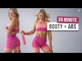 30 MIN BOOTY + ABS - WITH MINI BAND, No Repeat Home Workout