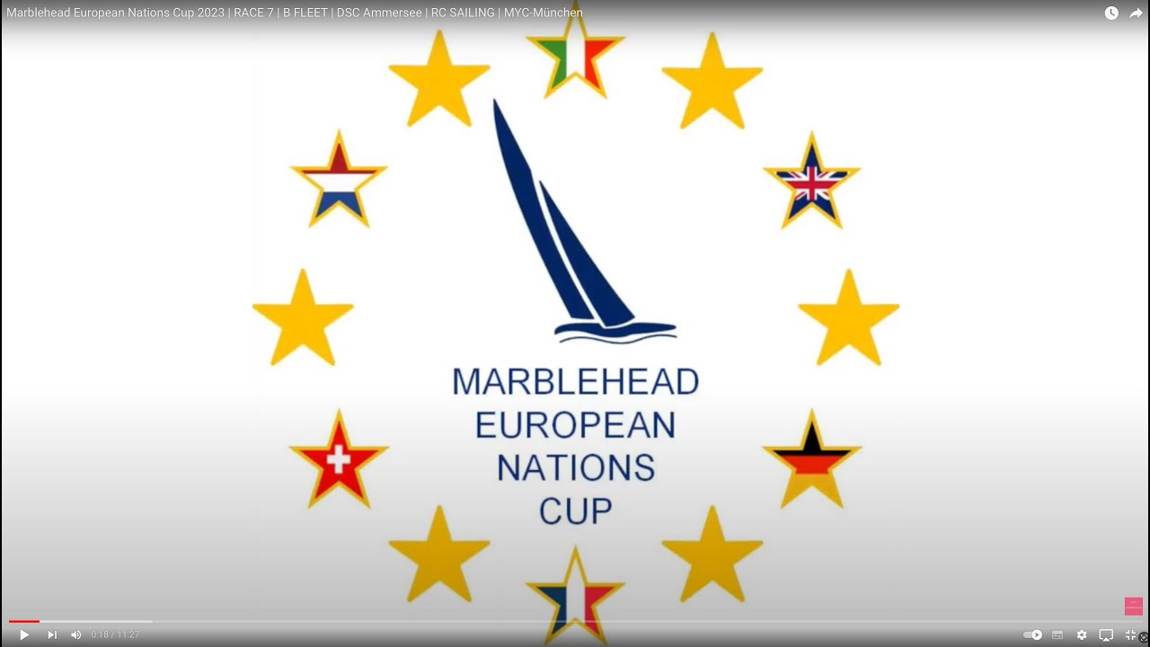 ⁣Marblehead European Nations Cup 2023 | RACE 7 | B FLEET | DSC Ammersee | RC SAILING | MYC-München