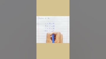 Factors of 35 #shorts