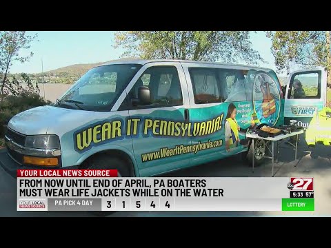 'Wear it!': Life jackets now mandatory through April 30