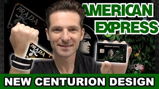 American Express Centurion Black Credit Card Art Design +