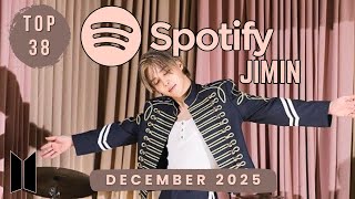 [TOP 38] MOST STREAMED JIMIN SONGS ON SPOTIFY | December 2025