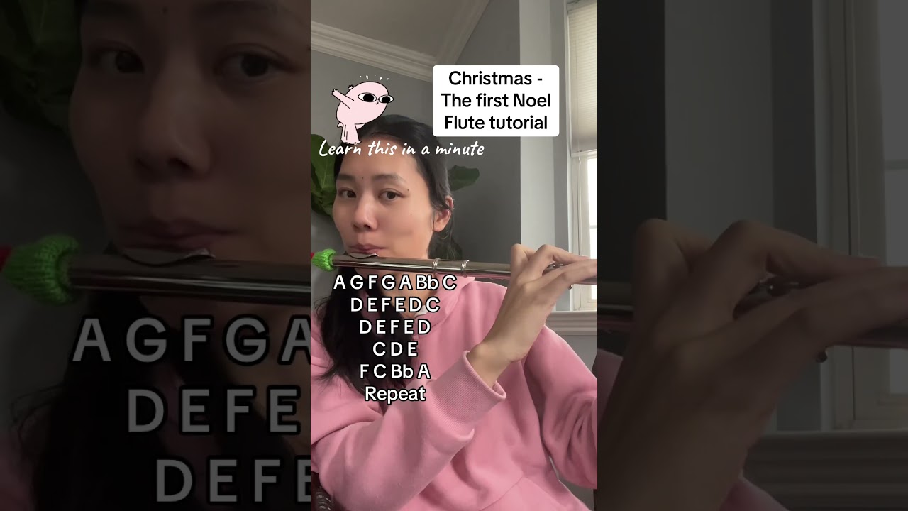 Christmas - the first Noel (Flute tutorial)