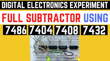 What is full subtractor circuit using logic gates? | Full Subtractor in Digital Logic