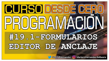 ‍💻Curso de Programación DESDE CERO con Lazarus - #19.1 - Formularios - Editor de Anclaje