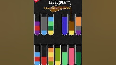 Water sort puzzle level 2037
