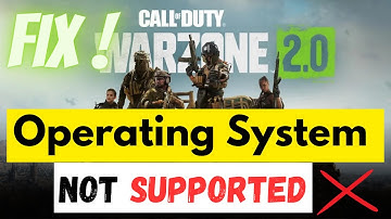 How To Fix Warzone 2.0 #Operating System Not Supported Error ( 2023 updated ) || by borntoplaygames